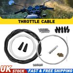Throttle Cable DIY Kit 5 Metres For Motorcycle Pit Dirt Bike With Teflon Liner