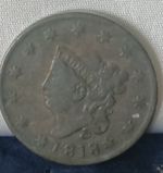 1818 USA Liberty Head / Matron Head 1 Cent Coin - Type 1