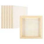 6Pcs 6"x6" Wood Panels Board DIY CRAFT PAINTING Unfinished Panel Painting Boards