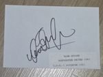 Mark Hughes Manchester United FC Hand Signed 6x4 Index Card
