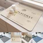 Coffee Bar Mat Non-Slip Waterproof Countertop Protector Pad for Kitchen Counter