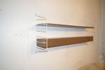 Large Original GDR String Shelf Vintage 70s With Lighting 130 Cm Long