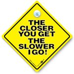 Tailgating Car Signs, Keep Back Car Sign, CHOOSE a Design, Baby on Board Style