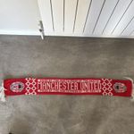 Manchester United Pride of the North Football Scarf Red & White