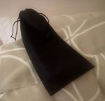 Black Cloth Drawstring Pouch Case for Glasses & Sunglasses Unisex