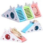 Pet Hamster Hideout House Cage Accessories Slide Ladder Mouse Pet Exercise Toys