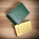 Premium Genuine Rolex Green Leather Travel Pouch – Service Center Edition