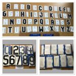 Personalised letters number fancy dress iron on Surname Initials football Shirt