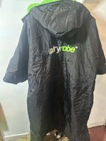 Dryrobe Advance Tri Series Short Sleeve Changing Robe Black/Green - Used