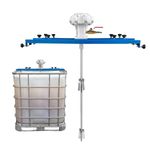 IBC tote Mixer 1000L Pneumatic Air Agitator Folding Impeller, Explosion-proof