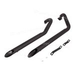 Black Full Exhaust Header Muffler Pipe For Kawasaki Vulcan 900 VN900C 2006-2024