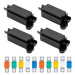4Pcs Midi Fuse Holders with 10Pcs 30/40/60/80/100Amp Fuses