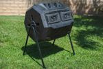 Dual Chamber Compost Tumbler Bin 160 L Capacity rotatable, Better AirCirculation
