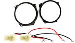 Front Door Car 165mm Speaker Ring Adaptors And Wiring For BMW Mini R50 R52 R53