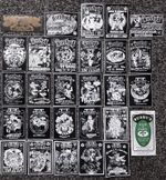 Bushys Brewery Isle of Man TT assorted stickers collection x 28 motorcycle label