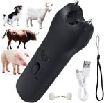 USB Electric Pig Cattle Moving Tool Cows Livestock Driving Stick Repel Black
