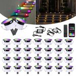 45mm FVTLED LED Deck Lights Kit WiFi Smart Phone Control RGBW+IC LED Garden Deck