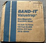 Band-It Valustrap Non-Magnetic Stainless Steel 1/2 Inch 12.70mm 30.48m - Silver