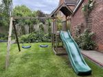 Wickey MultiFlyer Wooden Climbing Frame Garden Playset - Slide & 2 Swings