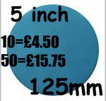 125mm Wet and Dry Sanding Discs Sandpaper 5 inch Pads Hook and Loop P400-P3000