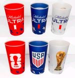 Michelob Ultra FIFA World Cup 2026  Stadium Cups 16oz NEW R W B X1 Each  LQQK 
