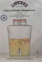 Kilner Diamond Drinks Dispenser 8 Litre with Tap and Lid Brand New