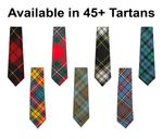 Scottish Men's Tartan Tie Formal Tie For Wedding Available in 60 Tartans