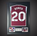 Framed Jarrod Bowen West Ham Hand Signed Shirt Private Signing COA  £249.