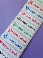 Stick on Waterproof School Kids Identity Printed Name Labels Stickers