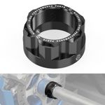 NICECNC Rear Wheel Axle Locking Nut For Yamaha Raptor 700 YFM700 2006-2026 Black