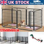 Dog Playpen Indoor Safe Play Dog Fence Heavy Duty Dog Pen for Small Medium Dogs