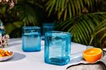 Bombay Sapphire Gin Bottle Glass | Upcycled Blue Tumbler | Eco GiftBombay Sapphi
