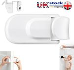 Child Proof Door Lock Snap-On Safety Lever Handle Lock No Drilling Needed