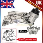 Oil Cooler Filter Housing & Gaskets For Vauxhall GM Astra Vectra Zafira Insignia