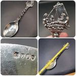 1894 Victorian 8" English Sterling Silver Large Display Spoon - Thomas Glaser