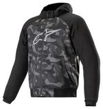 Alpinestars Chrome Sport Motorcycle Hoodie Black Grey Camo