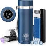 48H Insulin Cooler Travel Case TSA Approved USB Charger Diabetic Care Flask Blue