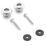 Tiger Guitar Strap Button, Metal End Pin for Acoustic, Electric and Bass x2