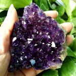 100-150g Large Natural Amethyst Cluster Quartz Crystal Druzy Geode Healing Stone