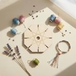 Wooden Braiding Disc Plate Handmade Round Braiding Disc Portable Friendship
