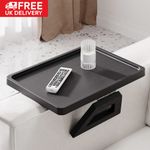 Wooden Sofa Arm Tray Organizer Remote Snacks Drink Cup Holder Couch Armrest UK