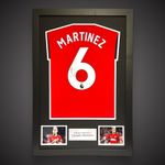 Lisandro Martinez Hand Signed And Framed Manchester United Football Shirt £299