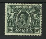 M13389 Jamaica 1920 SG89 - 10/- myrtle green.