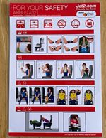 Jet2/Titan Airways Airbus A321 Civil Aviation Airline Safety Card 