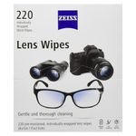Zeiss Lens Cleaning Wipes Lens Cleaner Pre Moistened 1-220 Wipes New And Sealed