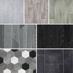 Quality Vinyl Flooring Roll Tile Effect & Grey Wood Lino CHEAP Kitchen Bathroom