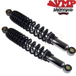 New Universal Motorcycle Rear Shock Absorbers Suspension Springs Pair 375mm