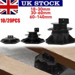 10-20X Adjustable Decking Pedestal Riser Bearing Support 30mm-140mm UK STOCK