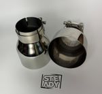 Stainless Steel Chrome Silver Exhaust Tips BMW M135i M140i M235i M240i 340i