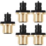 5Pcs Reusable Wine Bottle Stoppers Golden Sealing Plugs for Gourd